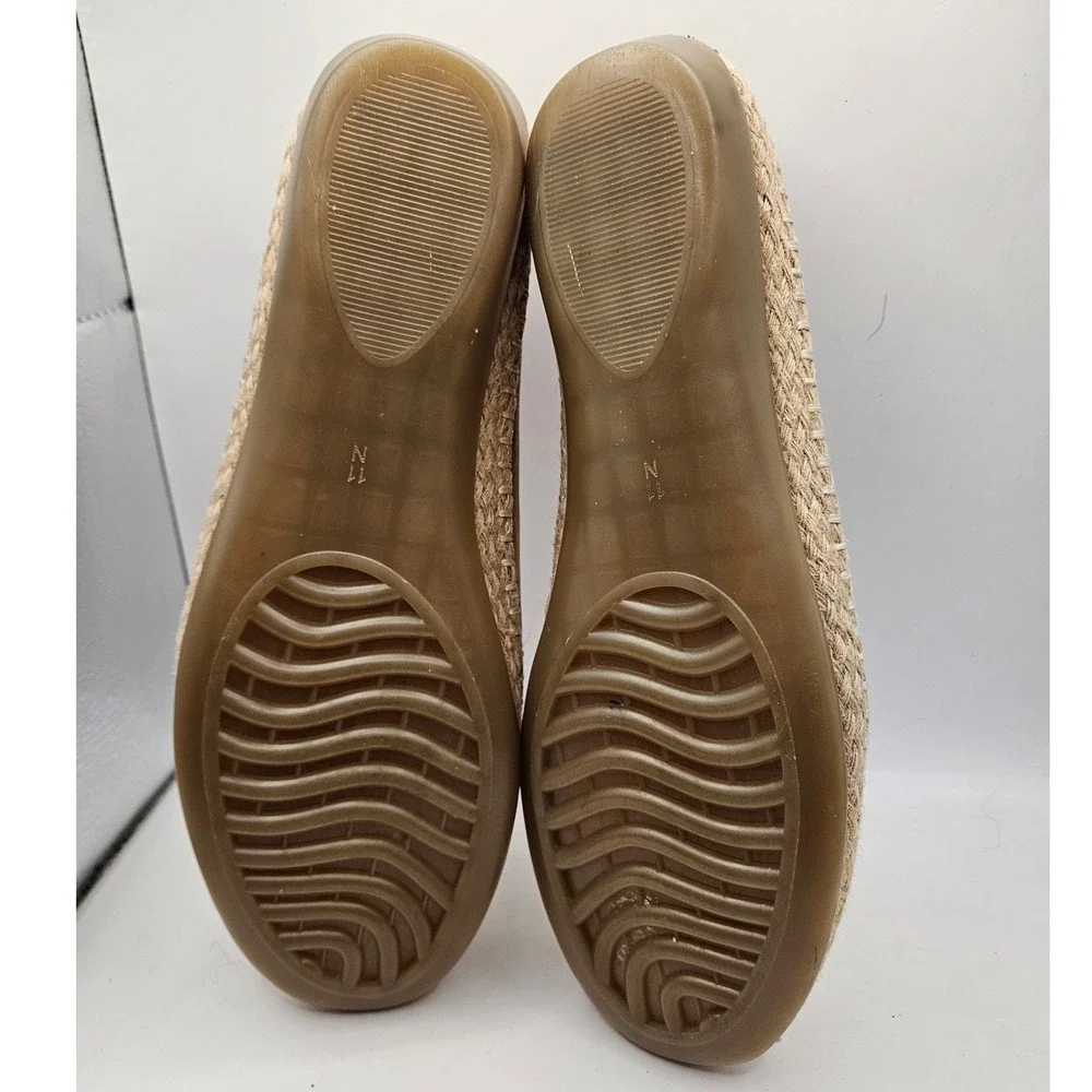 VANELI SPORT Sz‎ 11 N Tan Suede Espadrille Slip On Flats Shoes Women's #385